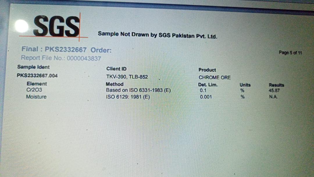 Chromite from Afghanistan by King Mining